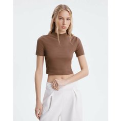 Топ Gloria Jeans, размер XS (38-40), коричневый