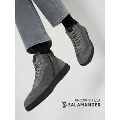 Кеды Salamander Осень-зима 2024, полнота 4 (RU)/ на узкую и среднюю стопу, размер 35, серый