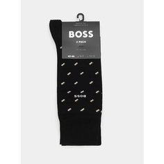 Носки BOSS, комплект, 2 пары, размер 39/42, черный