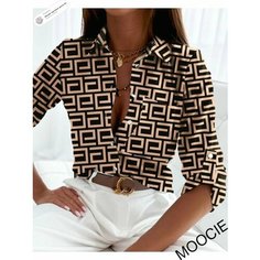 Рубашка , размер INT XL, светлый хаки Нет бренда