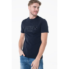 Футболка GUESS Flocked logo, размер XL, синий1