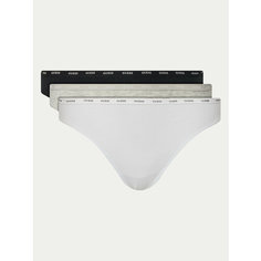 Трусы GUESS 3 PACK BASIC BRIEF, комплект из 3 шт., размер L, черный/серый