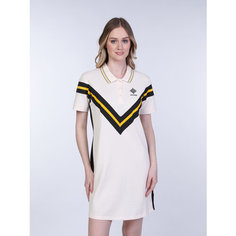 Платье GUESS Suzanne Polo Dress, размер S, розовый/белый