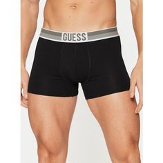 Трусы GUESS TRUNK 2PACK SOLID, комплект из 2 шт., размер L, серый/черный