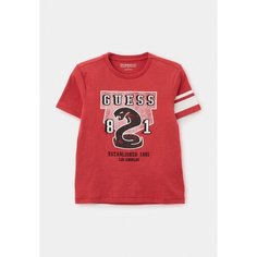 Футболка GUESS Slub Jersey SS T-shirt, размер 14 лет, красный