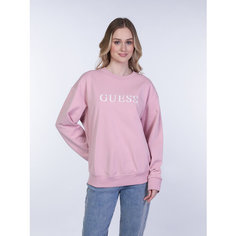 Джемпер GUESS Sofia Round Neck, размер S, , розовый