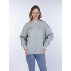 Свитшот GUESS Cecilia CN Sweatshirt, , размер S, , зеленый