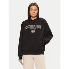 Толстовка GUESS Margaret Hoodie Sweatshirt, размер S, , коричневый