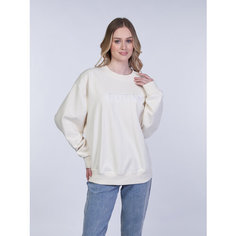 Джемпер GUESS Sofia Round Neck, размер L, , бежевый