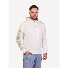Толстовка GUESS Dalim Over Hooded Sweatshirt, размер S, , белый