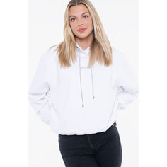 Худи GUESS Hoodie Shiny Cord Sweatshirt, размер M, , белый