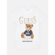 Футболка GUESS SS T-SHIRT, размер 14 лет, белый