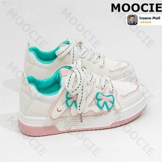 Кроссовки MOOCIE Осень-зима 2024, размер Длина стельки 250 мм, розовый, белый