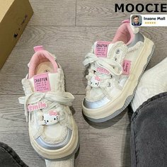 Кроссовки MOOCIE Осень-зима 2024, размер Длина стельки 250 мм, розовый, бежевый