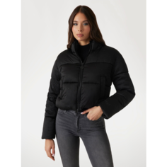 Пуховик GUESS Antonia Strass Puffer, размер XL, черный