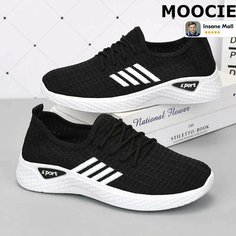 Кроссовки MOOCIE Весна-лето 2024, размер Длина стельки 240 мм, бежевый, черный