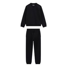 Комплект одежды GUESS SET LS ACTIVE TOP+ACTIVE PANTS, размер 8 лет, черный