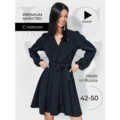 Платье Unique Style Осень-зима 2023, размер 44, черный