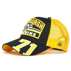 Бейсболка Atributika & Club Pittsburgh Penguins для мужчин и женщин, размер 55-58, черный