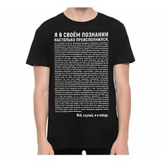 Футболка, размер 46, черный Нет бренда