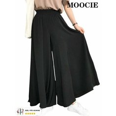 Брюки кюлоты MOOCIE, размер 4XL, черный