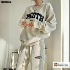 Костюм спортивный MOOCIE, размер L, светло-серый