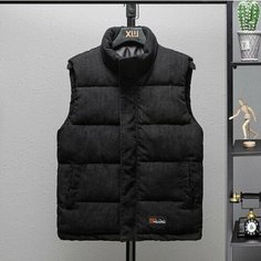 Жилет , размер XL, черный Нет бренда