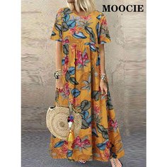 Платье MOOCIE Базовая коллекция, размер XL, желтый