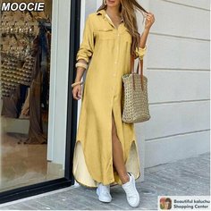 Платье MOOCIE Базовая коллекция, размер S, желтый
