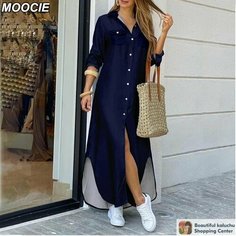 Платье MOOCIE Базовая коллекция, размер M, темно-синий