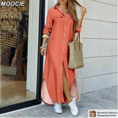 Платье MOOCIE Базовая коллекция, размер XL, оранжевый