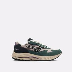 Кроссовки Mizuno Wave Rider B, размер 8 US, зелeный