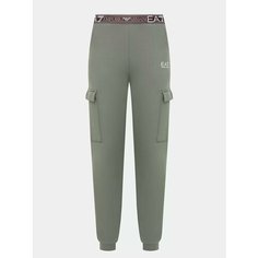 Брюки спортивные EA7 EMPORIO ARMANI, размер M, зелёный