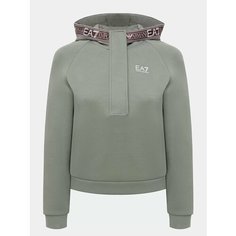 Худи EA7 EMPORIO ARMANI, размер XS, , зелёный