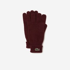 Перчатки LACOSTE для мужчин и женщин, размер M, бордовый