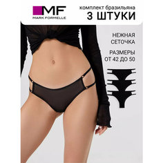Трусы MARK FORMELLE Нижнее белье, комплект из 3 шт., размер L, черный