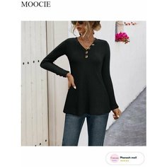 Лонгслив MOOCIE, размер M, , черный, Черный