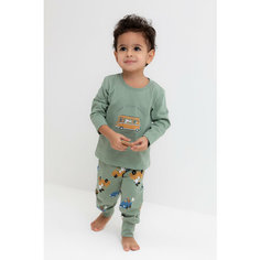 Пижама crockid К 1606/милитари,собачки в машинках, размер 56/104, зеленый