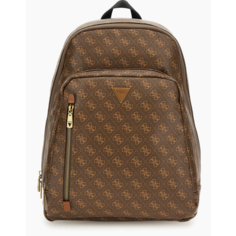 Сумка-рюкзак GUESS, фактура гладкая, brown