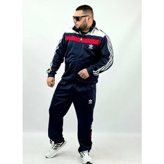 Костюм спортивный , размер M, синий Нет бренда