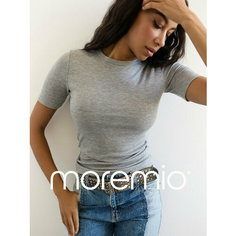 Футболка moremio, размер 38, серый