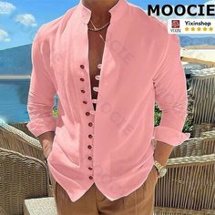 Рубашка MOOCIE, размер L, рoзовый