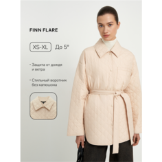 Куртка FINN FLARE Стеганая куртка с поясом, размер M(170-92-98), кремовый
