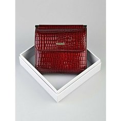 Кошелек Skin, фактура зернистая, бордовый