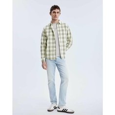 Рубашка Gloria Jeans, размер XS (40-42), белый, хаки
