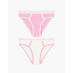 Трусы Gloria Jeans, 2 шт., размер 6-8л/122-128, белый/розовый