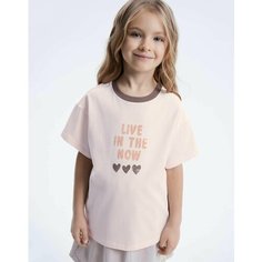 Футболка Gloria Jeans, размер 2-4г/104, светло-розовый