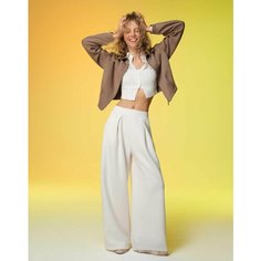 Брюки спортивные Gloria Jeans, размер XXS/158 (36-38), молочный