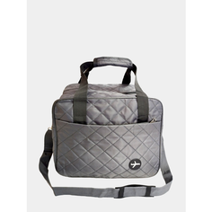 Сумка дорожная LuckyClovery, 25х30х36 см, ручная кладь, серый