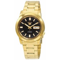 Наручные часы SEIKO SEIKO 5, черный/золотистый